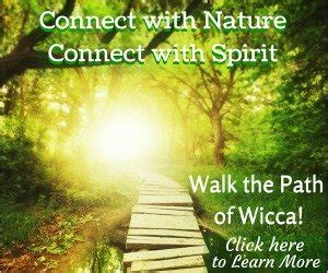 What natural forces do wiccans connect with